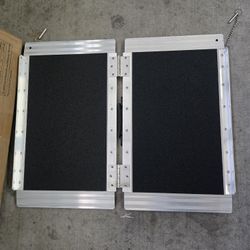 Wheelchair Ramp 2FT, Non-Slip Aluminum Ramps for Wheelchairs for Home, Handicap Wheelchair Ramps for Home Steps