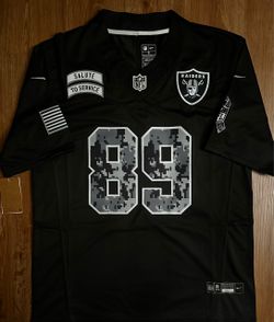 Raiders Salute to service 2026 Bowers black stitched jersey small medium large XL