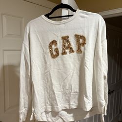 GAP Off White Sequence Sweatshirt