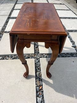 Folding side table
