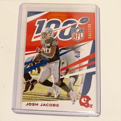 Josh Jacobs /199 NFL 100 2019 Chronicles Raiders