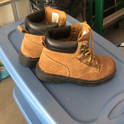 Mens Leather Steele Toe Work Boots