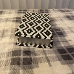 Modern Geometric Pattern Storage Box - Black And White Décor.