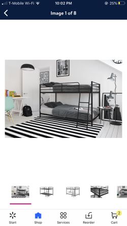 Twin over twin bunk bed