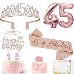 45th Birthday Gifts Decorations for Women
