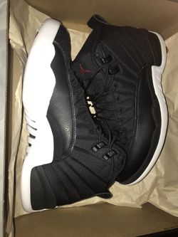 Air Jordan 12 Retro Black/Gym Red-White