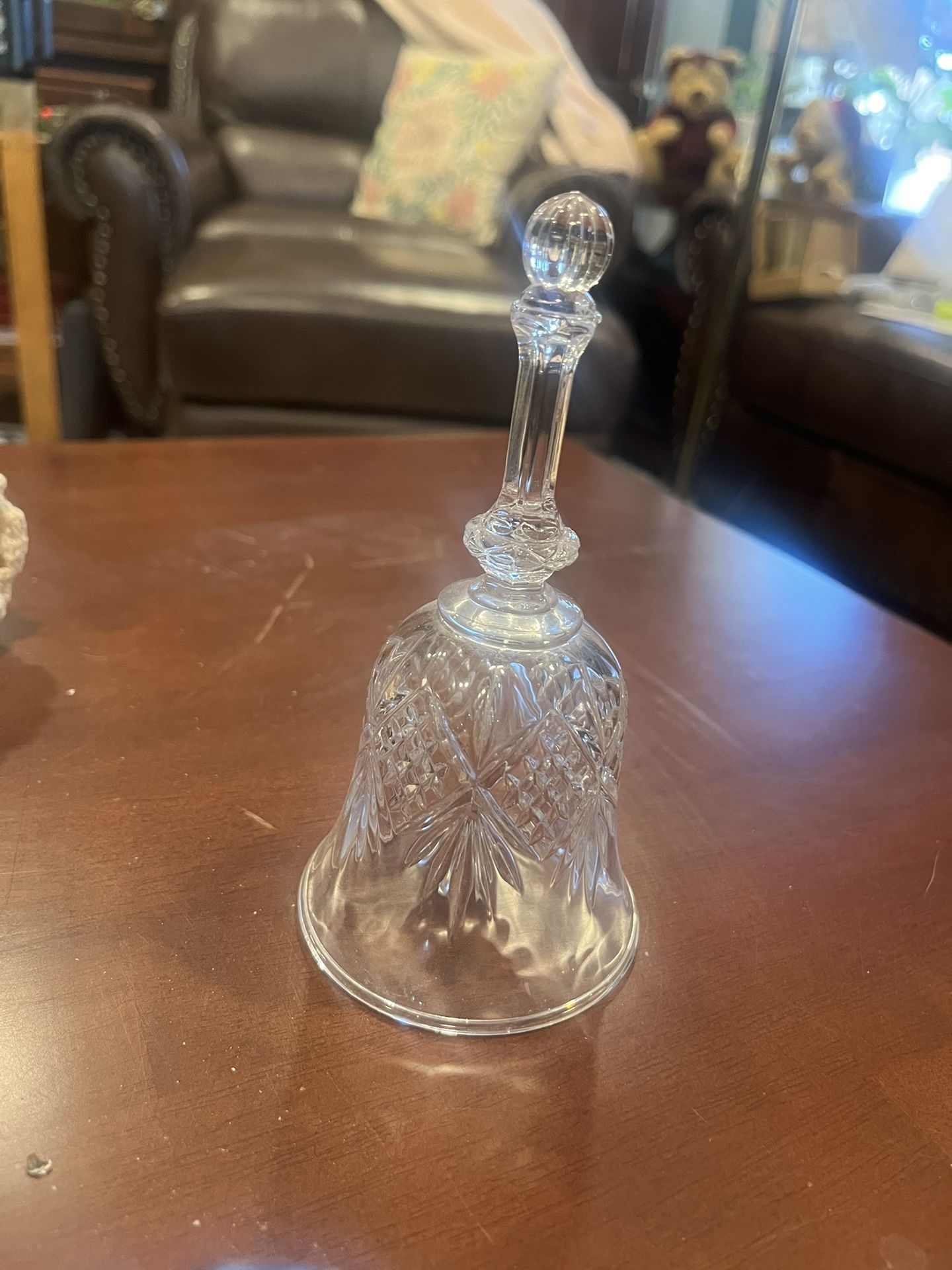 6 Inch Crystal Bell W/Beautiful Details