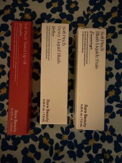 soft pinch rare beauty liquid blush and rare beauty soft pinch tinted lip oil