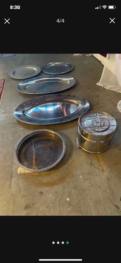 5 Piece Silver Dishes