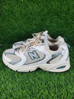 Size 8.5 - New Balance 530 Sea Salt Marsh Green