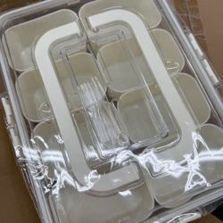 2 Snack Box With Dividers 