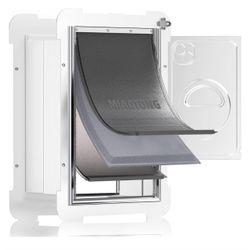 Dog Door, 3 Flap Dog Door For Wall, Size Medium, Pets Up