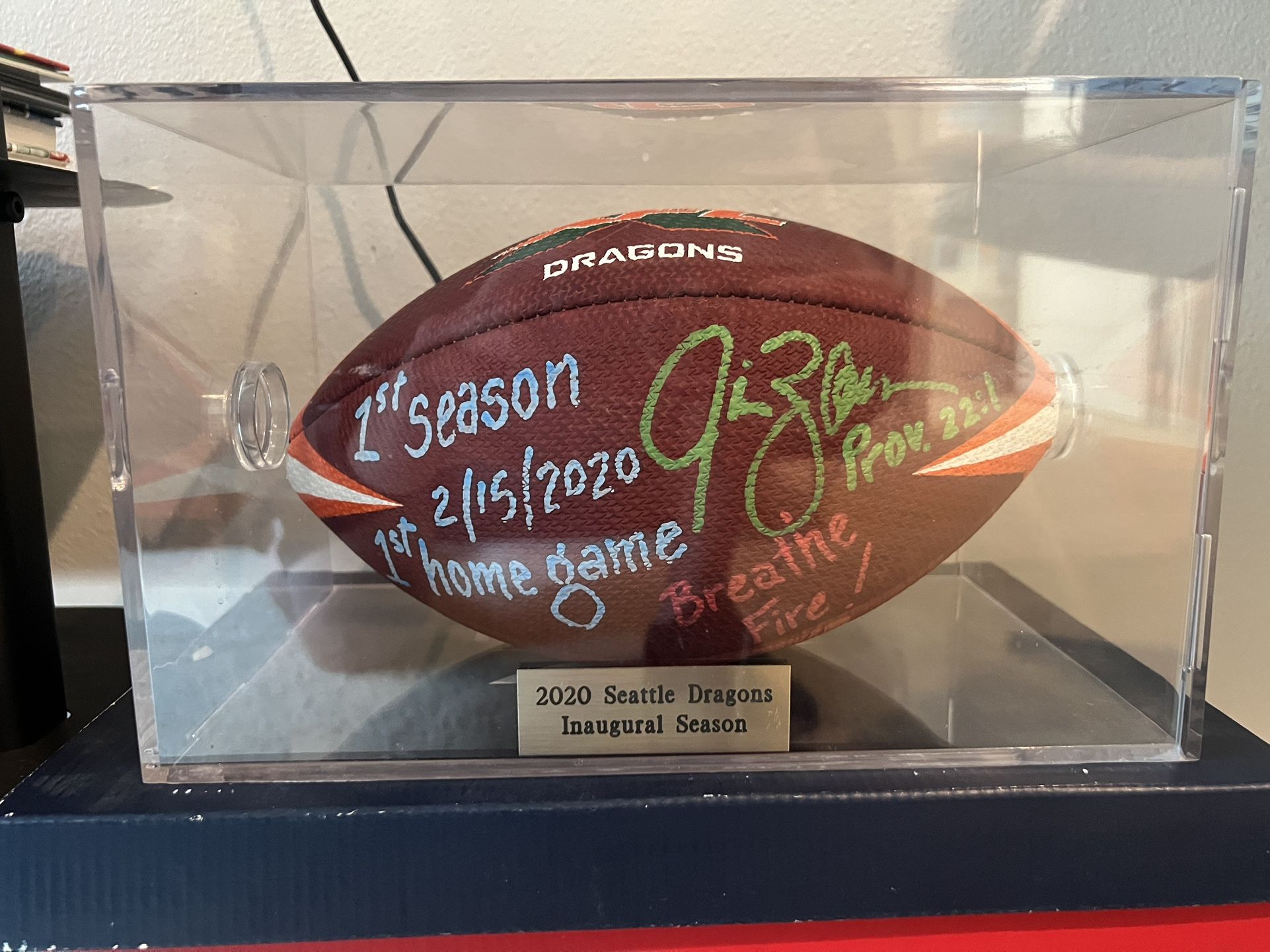 Jim Zorn Autographed Football
