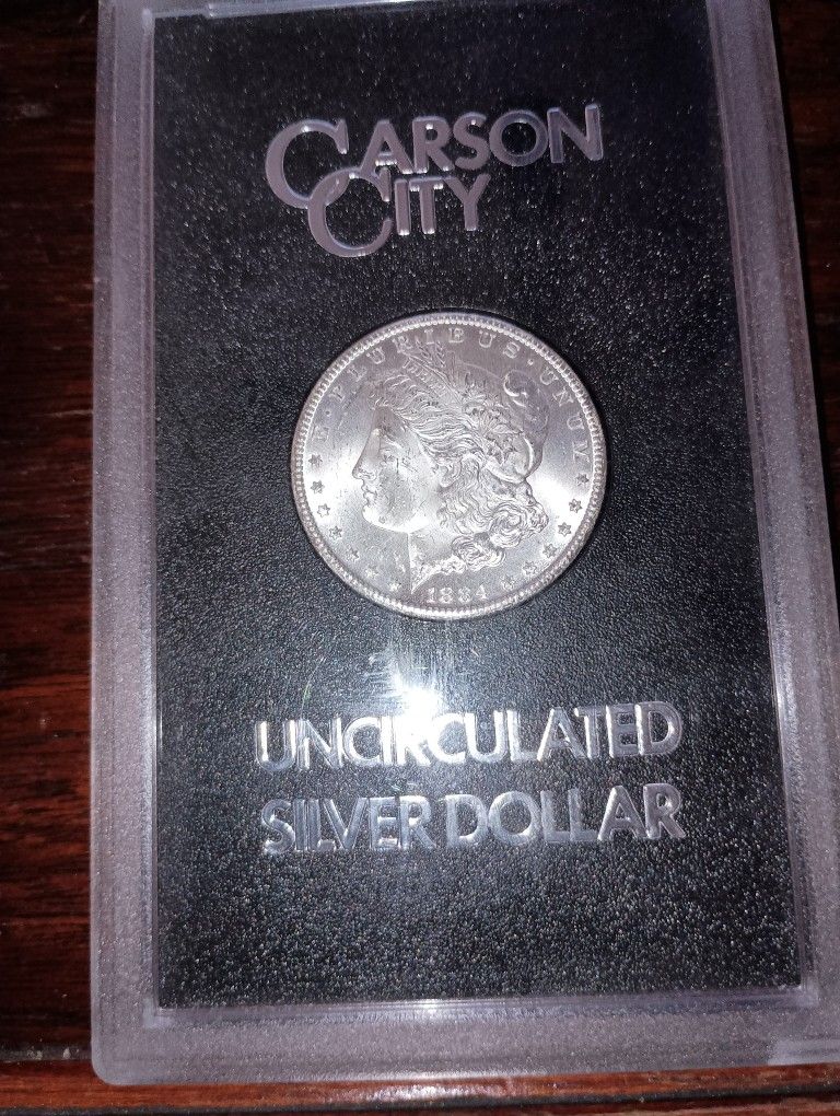 1884 CC Morgan Dollar And Valuable Silver World Coins