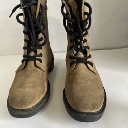 Zara Suede Combat Boot Women’s 36 