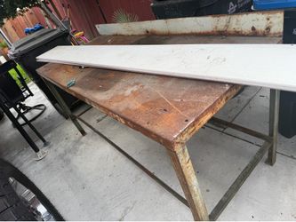 Metal shop table