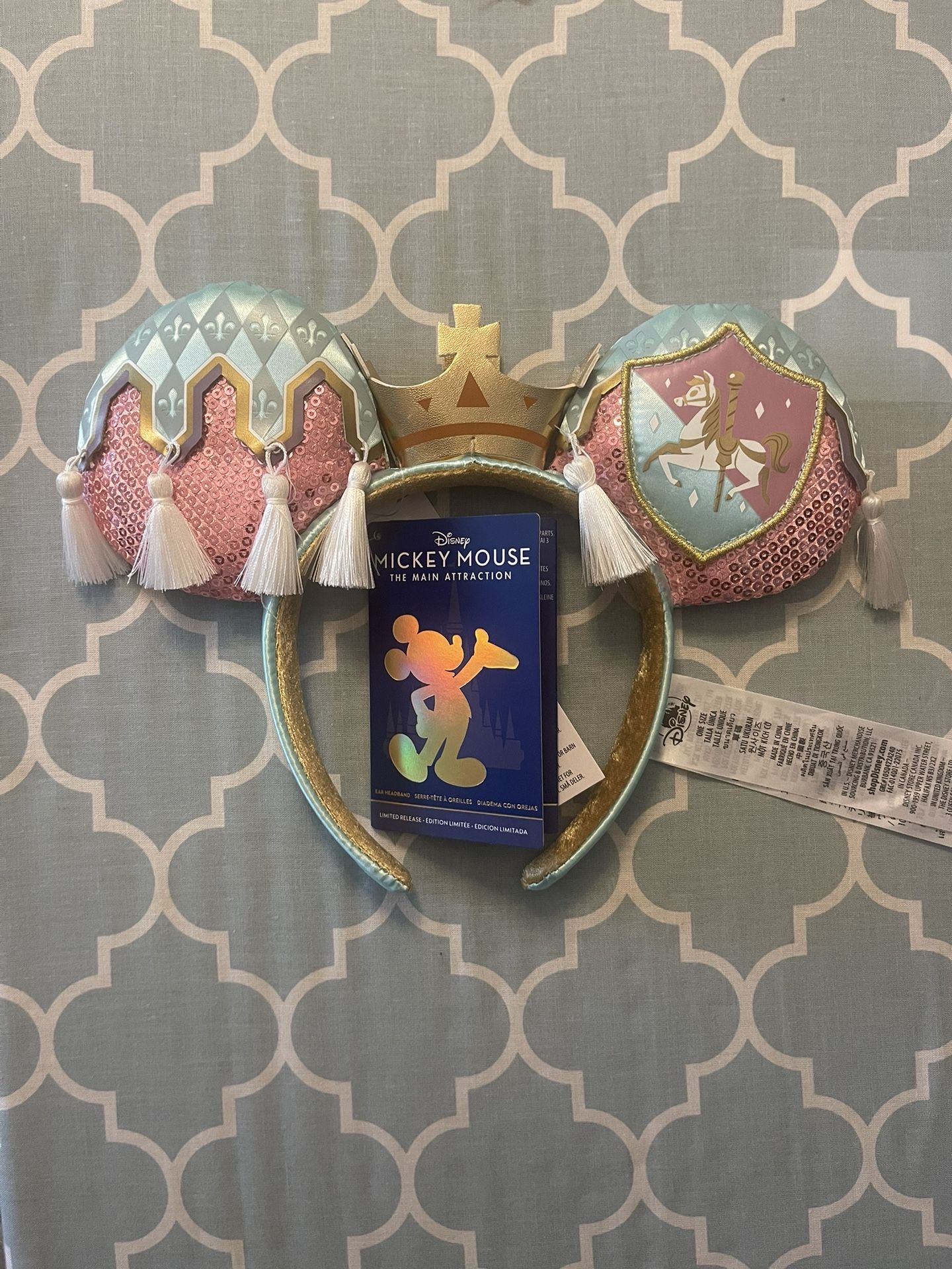 Disney Mickey Mouse The Main Attraction Ear Headband Charming Regal Carrousel Mickey Mouse The Main Attraction Ear Headband Prince  main image 2