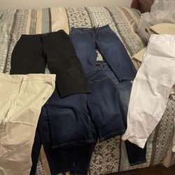 Size 4  Women’s Capris , Skinny Jeans, Shorts, Leggings