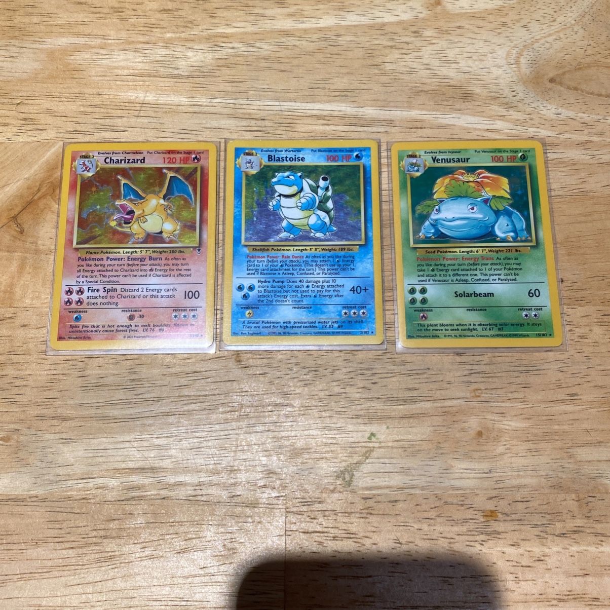 Pokemon Charizard Blastoise and Venusaur