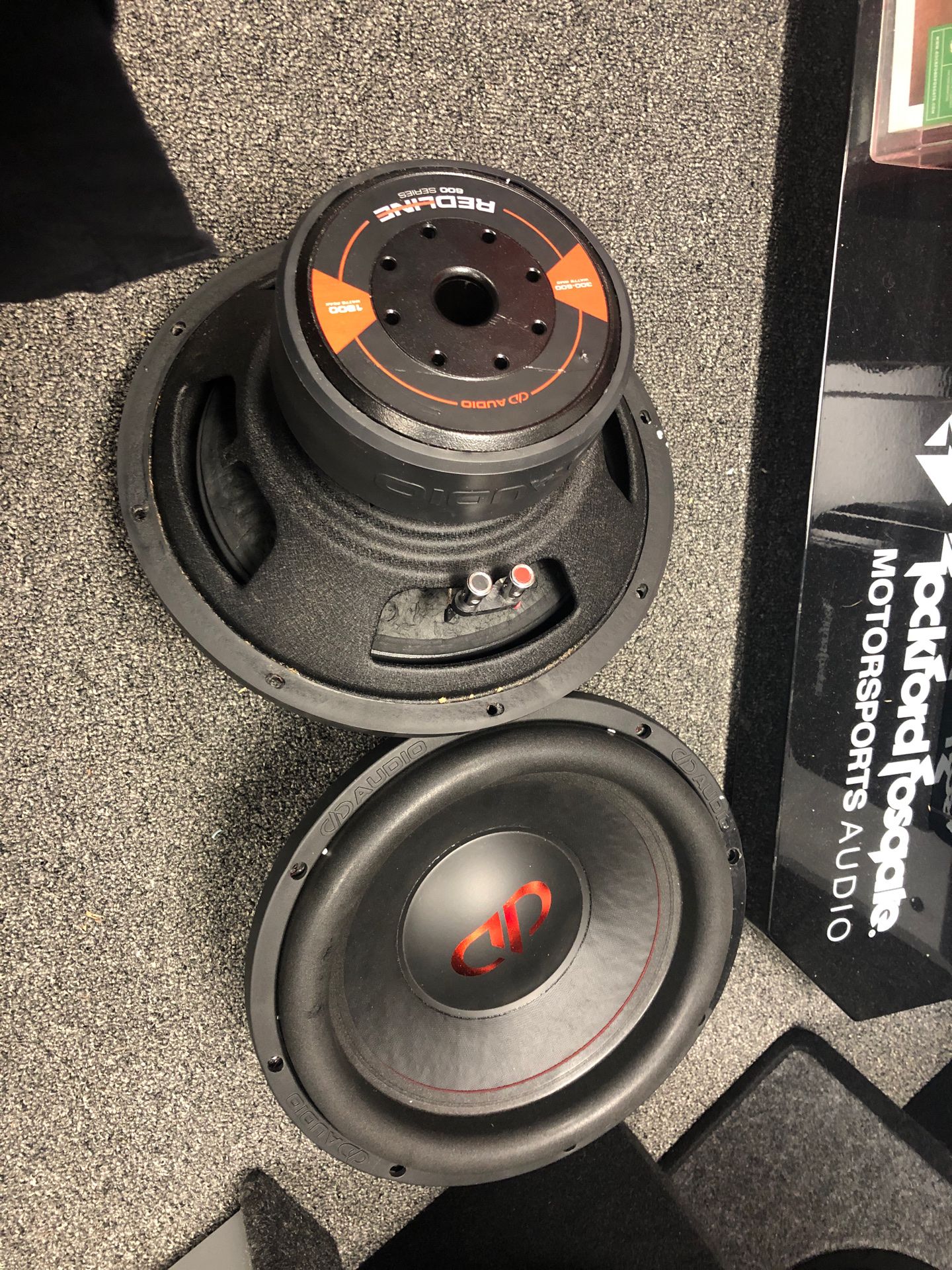 DD audio redline 600 series 12 in subs