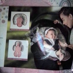 Baby Girl's Car Seat Body Support