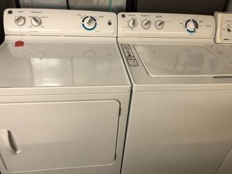 Used GE washer and dryer set. 1 year warranty