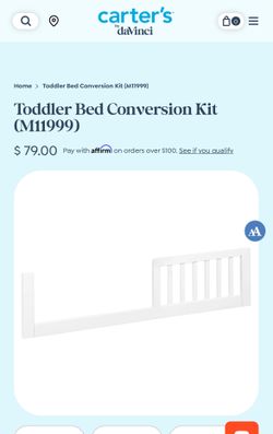 Crib Rail - Conversion Kit