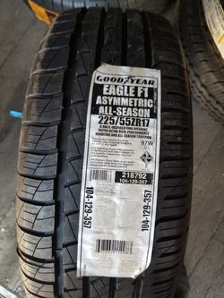 1 GOODYEAR F1 ASSYMETRIC ALL SEASON P225/55/17 NEW TIRE