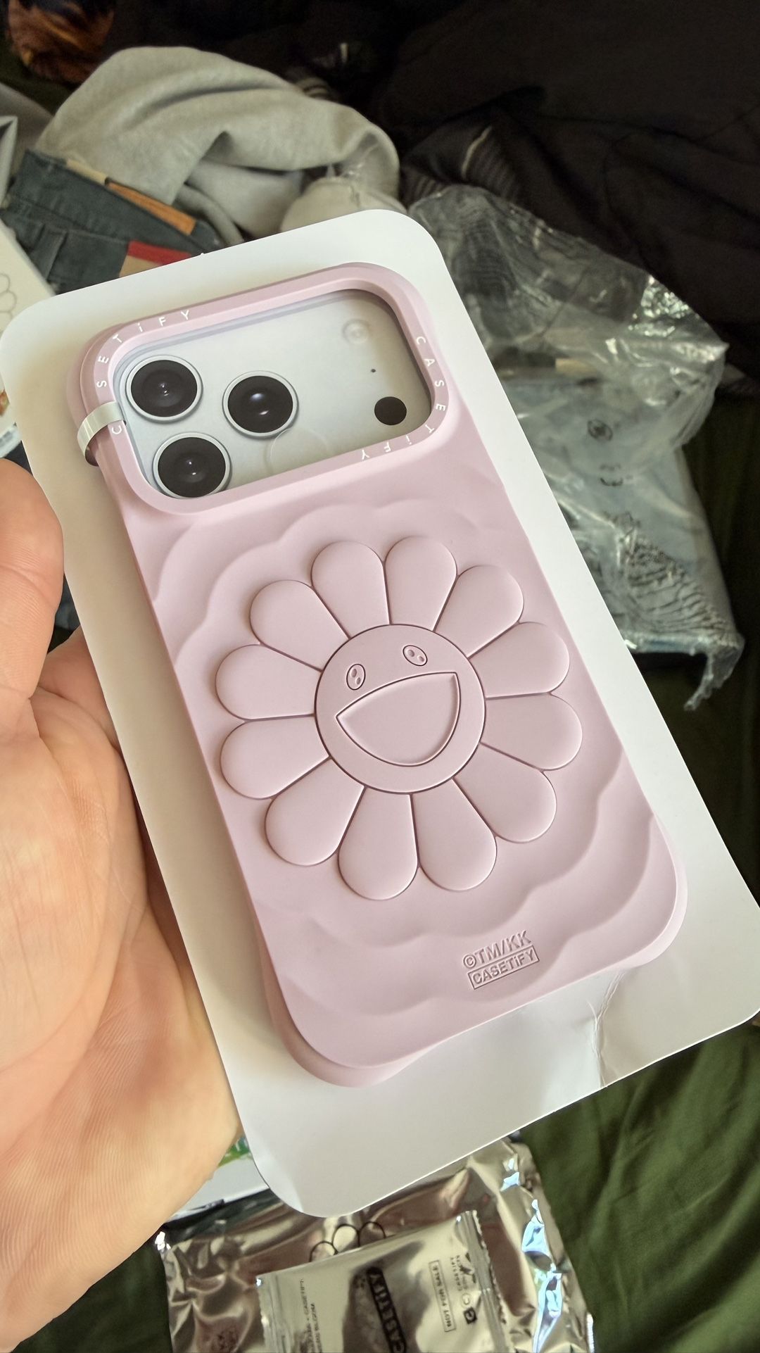 Pink Casetify Murakami iPhone 17 Pro Flower Case