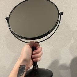 Black Vanity Mirror 8in 