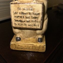 Vintage Hubley Cast Iron “Thrifty The Pig” Bank”