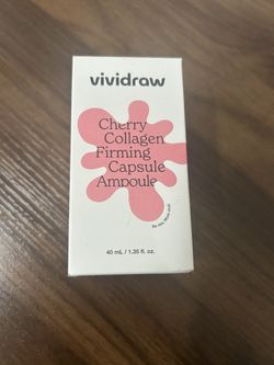 vividraw Cherry Collagen Firming Capsule Ampoule 40ml • NEW • EXP 2026/03/30 
