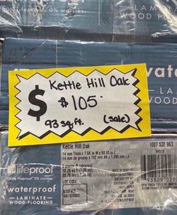 SALE - Lifeproof - Kettle Hill Oak 14 mm T x 7.6 in. W Waterproof Laminate Wood Flooring
