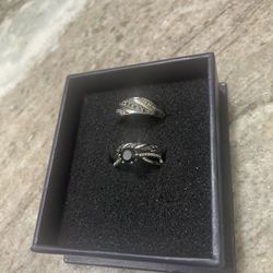 Black Sapphire Wedding set