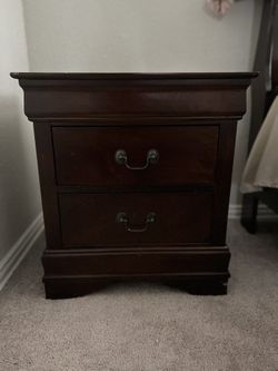 Louis Philippe Style 2 drawer single Nightstand