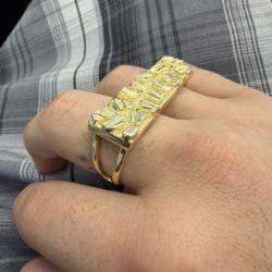 Gold Plated Double Ring
