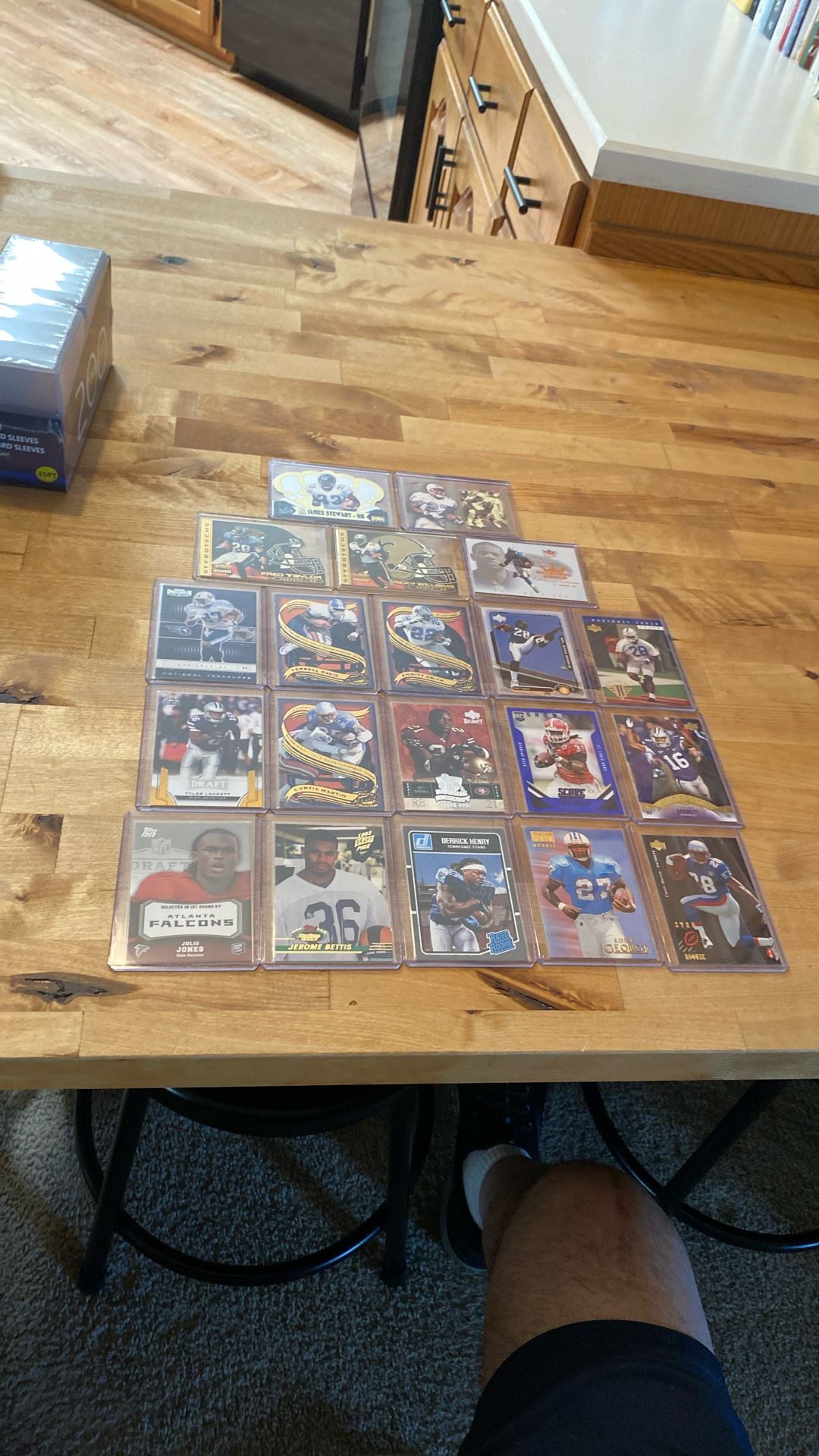 Nfl Offensive Football Card Lot (20) Cards