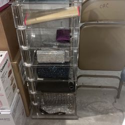 Mid Century Modern Acrylic Storage Organizer 