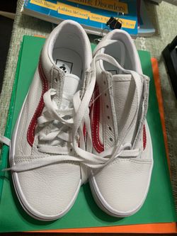 Vans Old Skool White Leather Sneakers