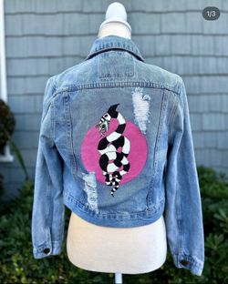 Hand painted Jean Jacket