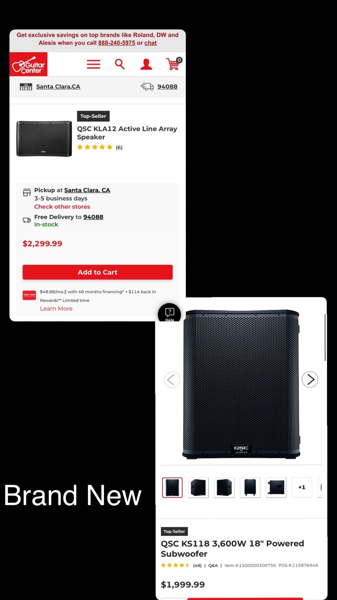 QSC KLA12 Line Array - QSC KS118 Sub woofer