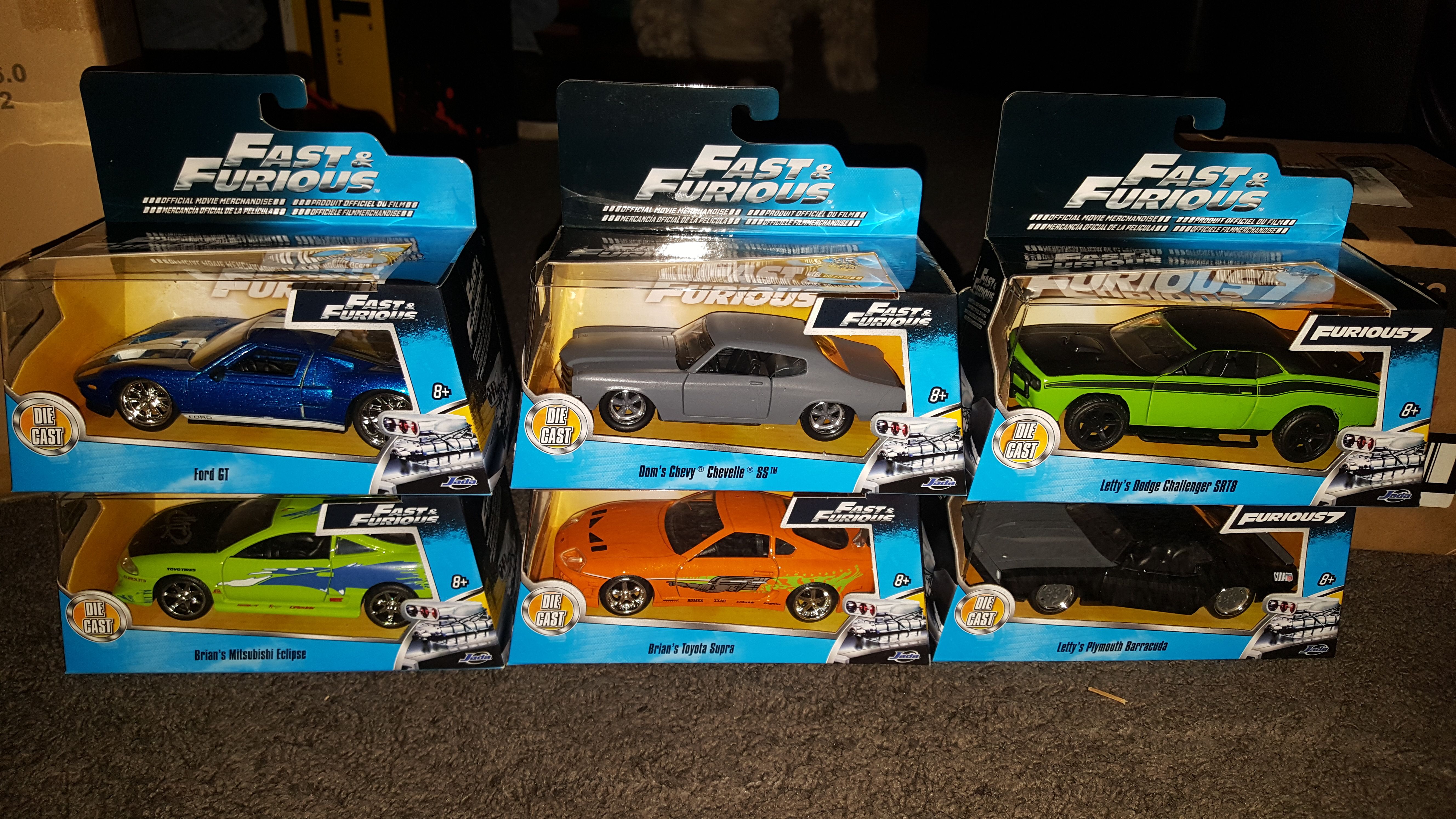 Fast and furious scale die cast