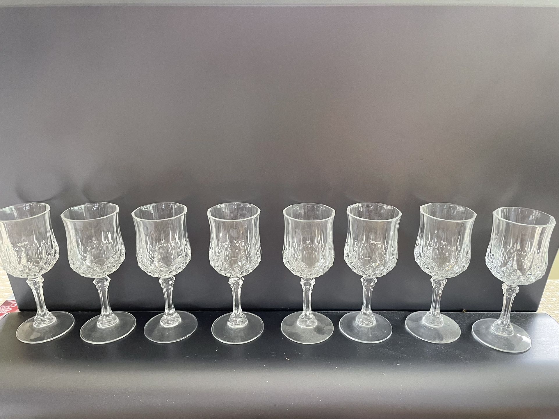 $4 EACH Vintage Crystal D’Arques Crystal D’Arques Durand Longchamp crystal cordial glasses 4 5/8”