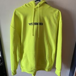 Vetements 20ss Neon Hoodie