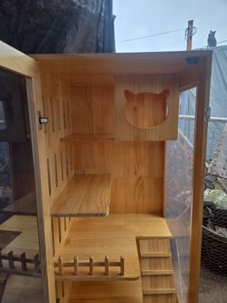 LaiFug Wooden Cat Villa