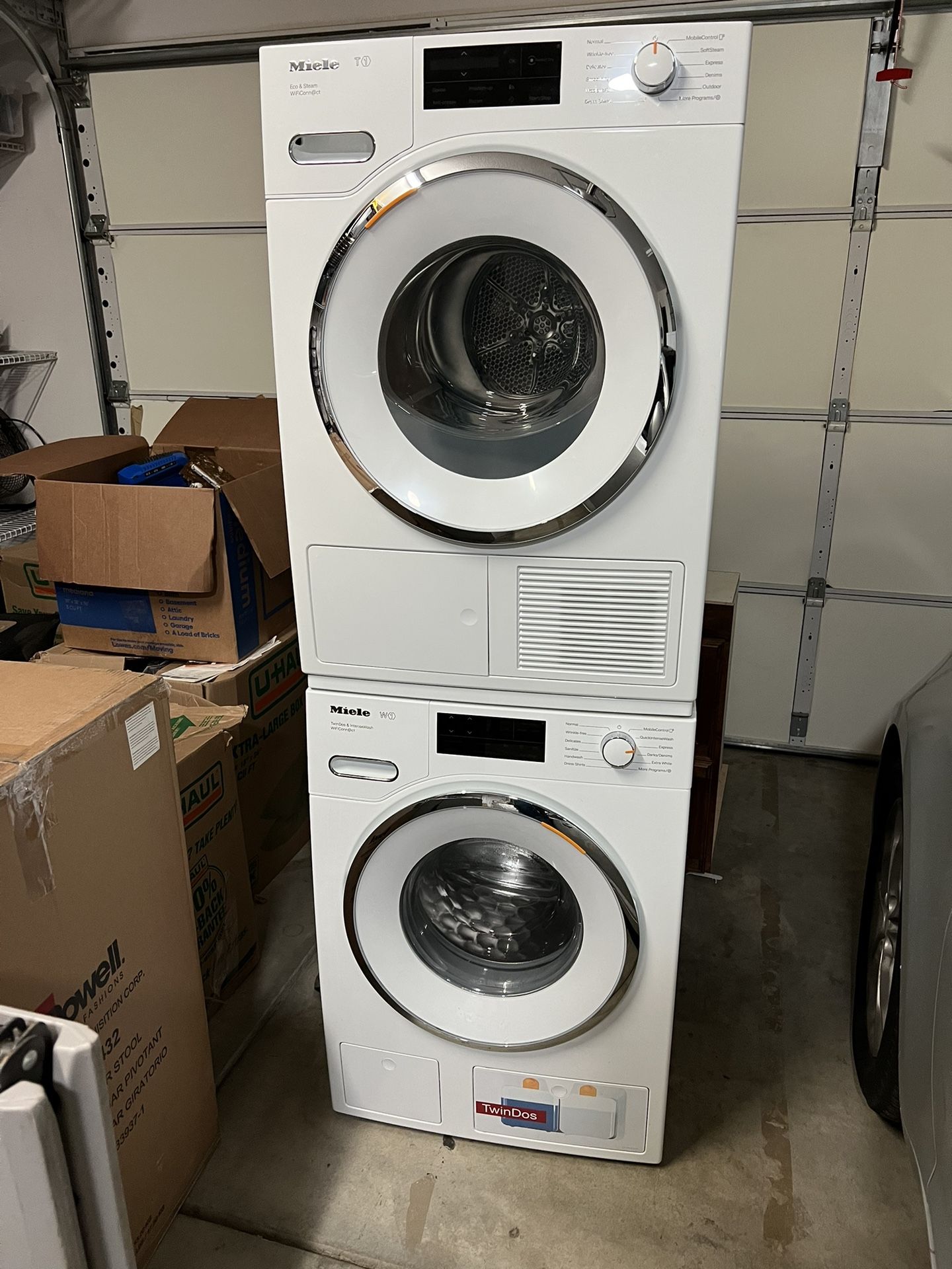 Miele Washer And Ventless Dryer Stackable