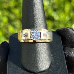 925 sterling silver Ring with CZ stone 1.35CTW size 10