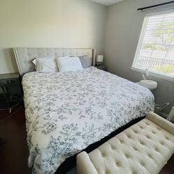 King Size Headboard And mattress