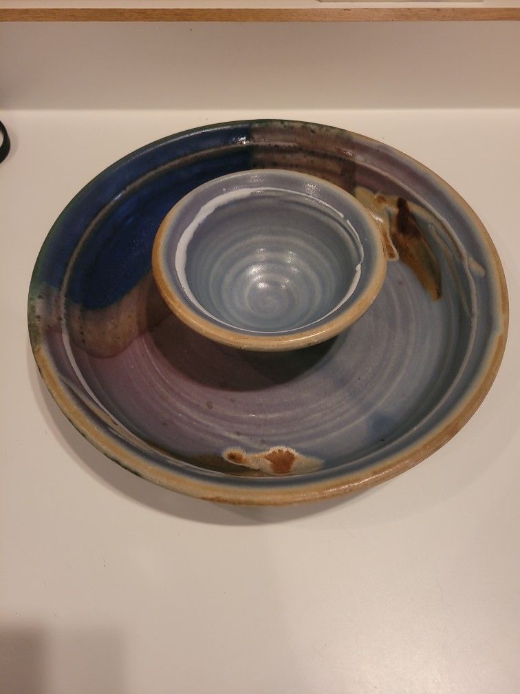 Ceramic Chip And Dip Set