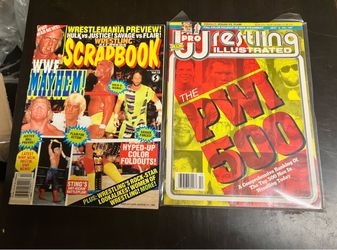 Vintage 2 90s WWF Wrestling Magazines